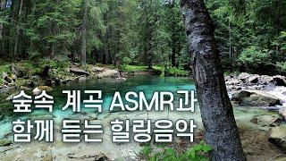 울창한 숲속 계곡에서 듣는 힐링음악 ASMR