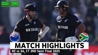 New Zealand vs South Africa Semi Final ICC Champions Trophy Highlights 2025 | NZ vs SA Highlights