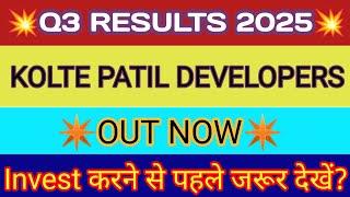 Kolte Patil Q3 Results  Kolte Patil Results  Kolte Patil Share News Today  Kolte Patil Developers