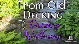 Creating a Rustic, Quaint Walkway from Reclaimed Decking | DIY Garden Pathway Transformation