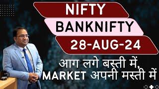 Nifty Prediction and Bank Nifty Analysis for Wednesday | 28 August 24 | Bank NIFTY Tomorrow