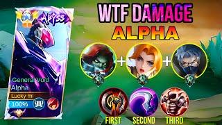 ALPHA UNLIMITED TRUE DAMAGE BUILD AND EMBLEM 2024 ! BUILD TOP 1 GLOBAL ALPHA