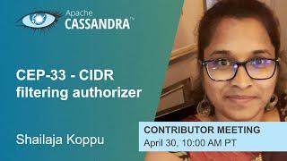 Cassanda Contributor Call April2024