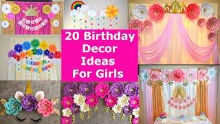 20 Birthday Decoration Ideas For Girls - My Style Of Making