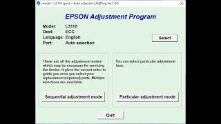 How to Reset Epson L3116