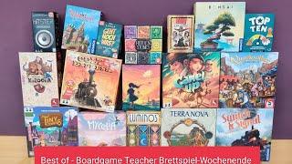 TOP Liste - die besten Brettspiele - Boardgame Teacher Brettspielwochenende