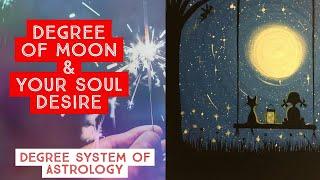 Degree Of moon & Your Soul Desire,Degree System Of Astrology