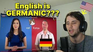 American reacts to English vs. German Language | How Similar Are English and German Words?