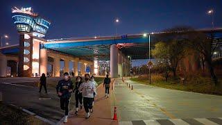 [4K HDR] Seoul Night Walk Banpo Neighborhood and Dongjak Bridge City Sounds