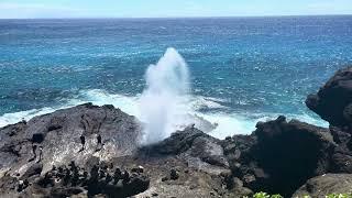 Hawaii Honolulu Oahu Halona Blow Hole and Koko Head Crater Beach