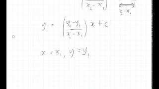 Coordinates 16: Line passing through (x1,y1) and (x2,y2)