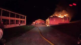 Engine 502 Assist to 05 Working Barn Fire *Ride Along*