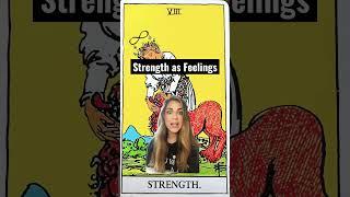 Tarot Cards as Feelings: Strength #shorts #tarotcardmeaning #howdotheyfeel