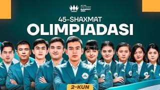 O'zbekistan - Misr |  45 - BUTUNJAHON SHAXMAT OLIMPIADASI | 2 - TUR