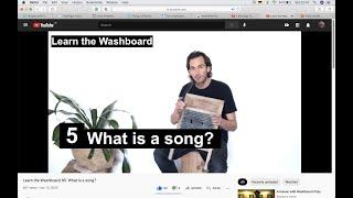 Learn the Washboard #5: What is a song?