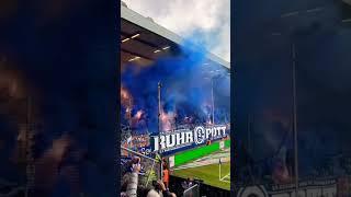 Pyro Show Ultras Schalke 04 in Bochum #s04#schalke#schalke04#schalkecorner#schalkefans#bochum#pyro