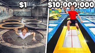 $1 vs $10,000,000 Trampoline Park!