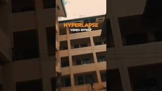 How to create HYPERLAPSE VIDEO / EFFECT with your phone and CAPCUT #youtubeshorts #hyperlapse#capcut