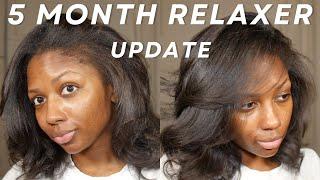 5 Month Relaxer Update | Managing New Growth | Best Deep Conditioner | Niara Alexis