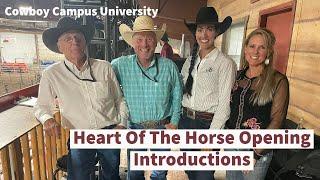 Heart Of The Horse Opening Introductions | Keith Judges Colt Starting Competition HOTH