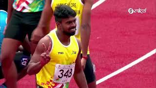 ATHLETICS ‍️Vignesh A of Mangalore University, Karnataka wins GOLD  Medal in Men's 200M Race!