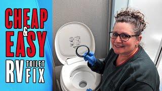 Replacing an RV Toilet Bowl Seal. Thetford Aqua Magic V.