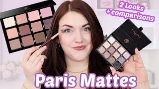 VISEART PARIS MATTES EYESHADOW PALETTE | 2 Looks and Comparisons