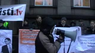 Mītiņs pret pēdējās Latvijas bankas [LZHB] pārdošanu 09.12.2011 v3