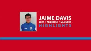 Jaime Davis 2027 | Albion SC MLS Next '09 | U-15 Highlights