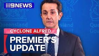 Ex-Tropical Cyclone Alfred: QLD Premier provides update on weather conditions | 9 News Australia