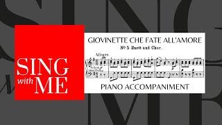 Giovinette che fate all amore - Accompaniment - Mozart