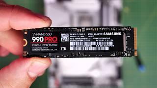 How to install Samsung 990 Pro NVMe SSD, install Windows and test speeds