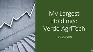 My Largest Holdings: Verde AgriTech