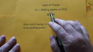 Heat of Fusion Calculation