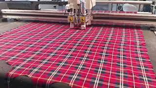 Stripe and Plaid Matching Ply Cutting Machine