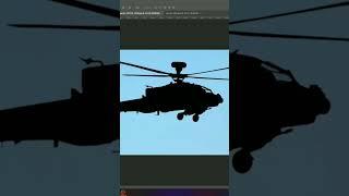 Add a helicopter in Photoshop #shorts