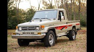 1996 Toyota Land Cruiser FZJ75 Pickup Truck 4x4 70 Series 1FZ 24 Valve 5 Speed For Sale Car Cave