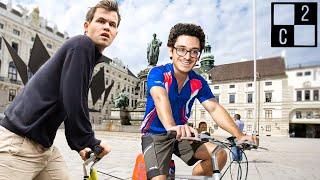 Magnus Carlsen BIKES To The Game, Fabiano Caruana Is UNSTOPPABLE 