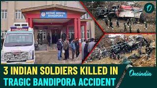 Tragic Road Accident in Bandipora: 3 Indian Army Soldiers Killed, 3 Injured in Kashmir Gorge Crash