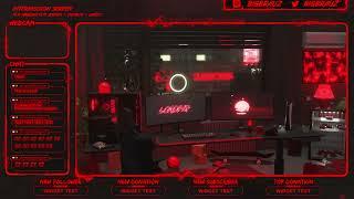 ANIMATED RED NEON STREAM OVERLAYS