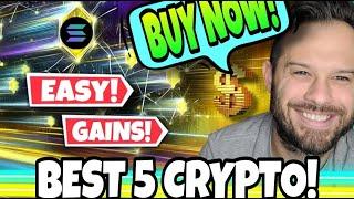 Best Crypto To Buy Now And Hold Into 2025! These Are My Top 5 Cryptos To Buy Now!