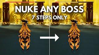 How to NUKE Any Boss With NAVIA!! C0 NAVIA Nuke Showcase !! [Genshin impact]