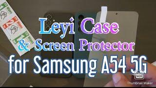 Leyi Case and screen protector unboxing for Samsung A54 5G. Only $4.99