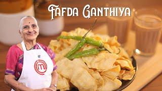 Gujarati Fafda Recipe | Crispy & Authentic Fafda by Gujju Ben | Traditional Gujarati Nasta