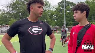 Dylan Raiola Talks to DawgsCentral About Workout With Other UGA Commits/Targets