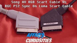 The Sony Official RGB Scart Cable Vs RGC Sync On Luma RGB Scart Cable For PS2 - Affro's Curiosities