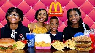 OUR FAVORITE FOOD FROM MCDONALDS! MUKBANG TEEN EATING SHOW!