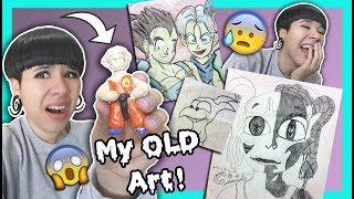 MY CRINGY OLD ART!! EMBARRASSING Sketchbook Tour!! (I can't believe I'm showing you this!!)