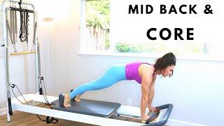 20 Min Intermediate Pilates Allegro 2 Balanced Body Reformer Workout (Pilates Core & Mid Back)