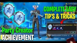 How To Complete (Party Creator) Achievement In PUBGM / BGMI TIPS & TRICKS